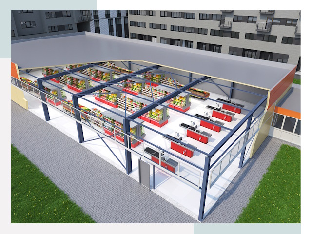 Строительство магазинов в Ульяновск от 617 руб. за м²