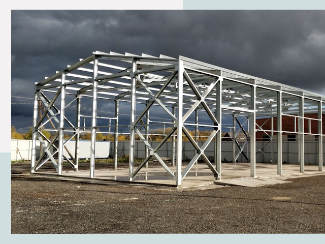 Двускатные ангары в Ульяновск от 617 руб. за квадрат